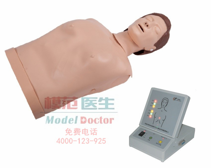 高級電子半身心肺復蘇訓練模擬人